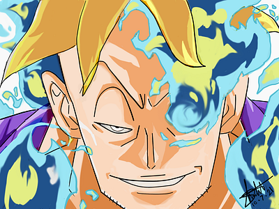 Marco The Phoenix animation anime artist color concept design digital drawing dribbble graphic design illustration illustrator logo nft photoshop