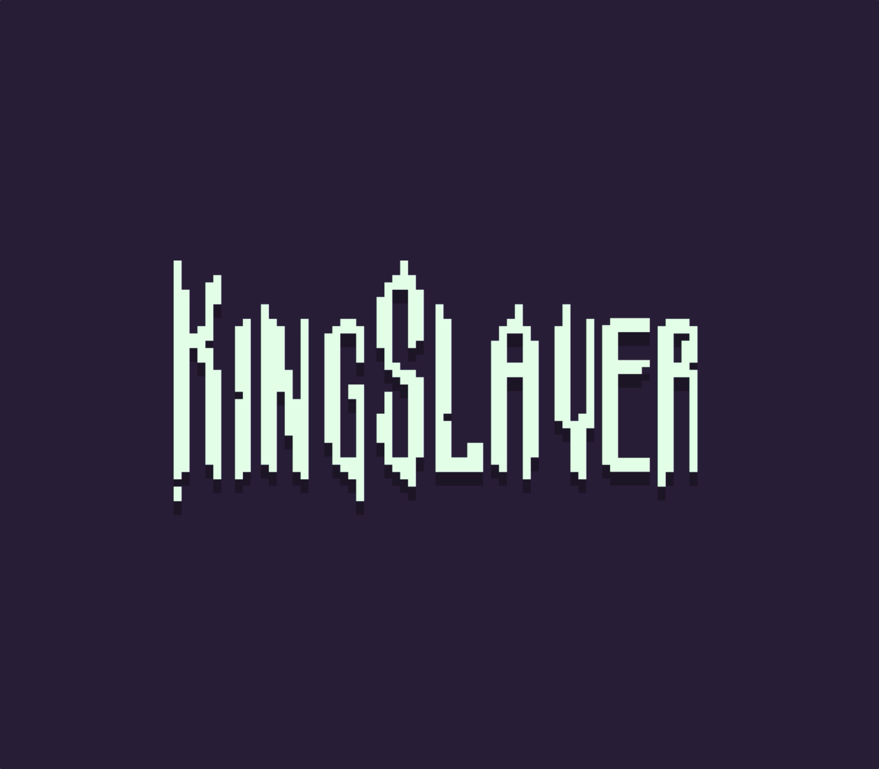 Animated KingSlayer Typeface ae after effects animated animation font gif mograph motion graphics pixel type typeface typography