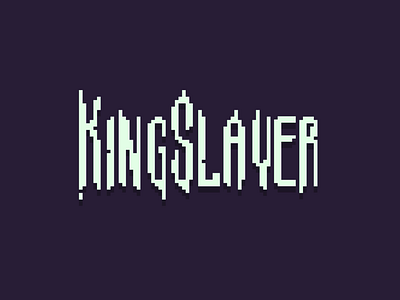 Animated KingSlayer Typeface ae after effects animated animation font gif mograph motion graphics pixel type typeface typography