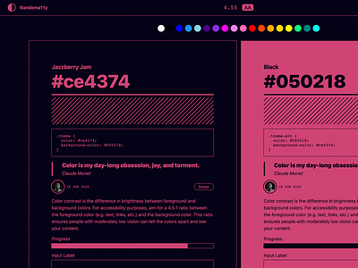 Redesigning randoma11y.com a11y accessibility color