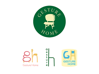 Gesture Home Logo branding design graphic design illustration logo typography