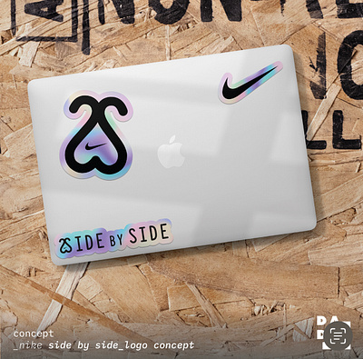 Nike - Side by Side campaign, logo design ad campaign artwork branding design graphic design logo mock up nike