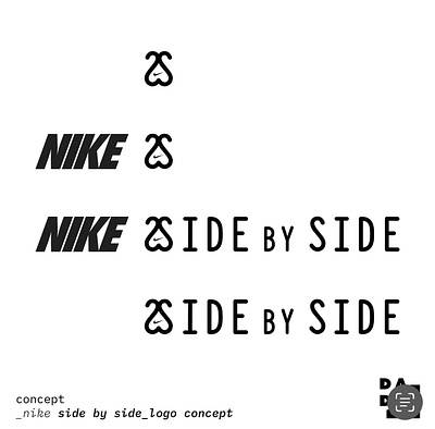 Nike - Side by side - concept campaign logo design ad campaign artworking branding campaign design graphic design logo logo design nike