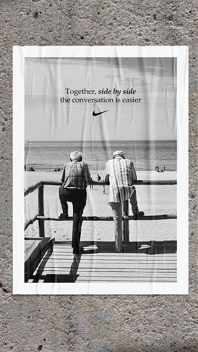 Nike - Side By Side - concept campaign artwork ad campaign artwork artworking brand branding campaign design graphic design nike poster poster design