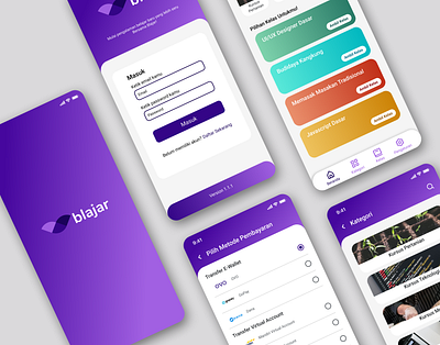 blajar app bootcamp design learning ui ux