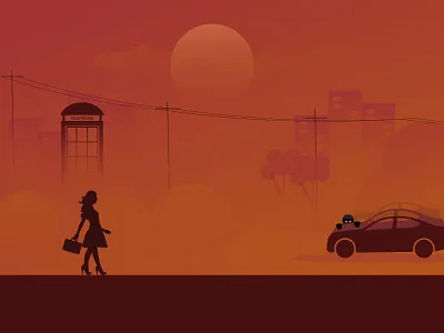 Crime At Night aftereffect animation branding deigner design illustration micro animation motion graphics trending ui user interface ux