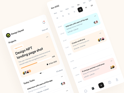 Task Management App app calendar calendar app clean flat minimal mobile app project project management task task management task management app task manager team team management team manager to do to do app to do list ui