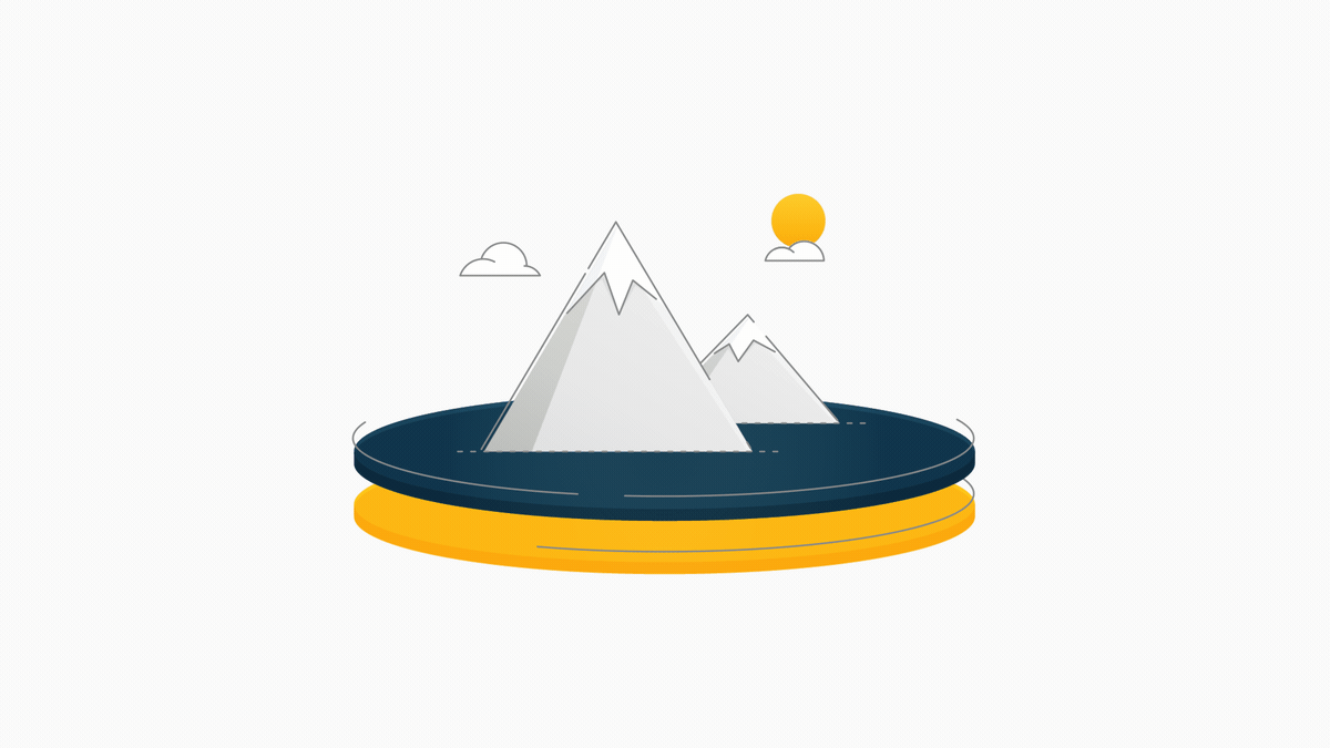 Summit Financial - Fiduciary animation blue cloud commerce fiduciary finance financial illustration logo mograph motion graphics mountain mountains summit sun yellow