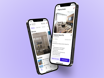 Renta - A regulated platform for rental properties app branding case study creative design figma mobile app mobile design real estate rental property renting ui uiux user interface design ux