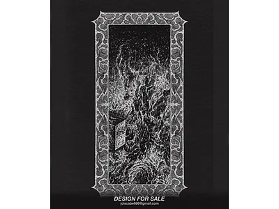 Ov Fire cover artwork dark art death metal design illustration skull art t shirt design