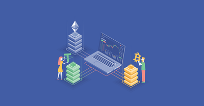 How to create a DeFi Crypto Exchange (article Illustration) branding design illustration software development vector web design web development