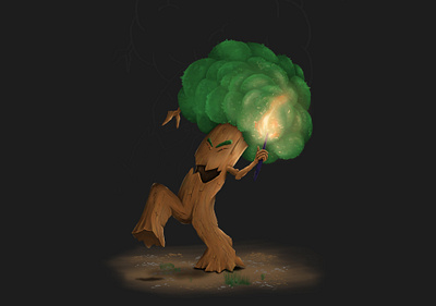 Wild Wood Character Design angry tree character design character sheet cintiq concept art creative process design process digital art digital painting fantasy fire funny graphic design illustration nature process rendering tree wacom woodland