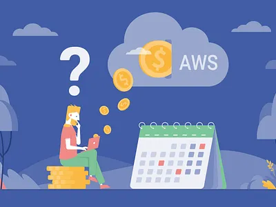 AWS Should I Pay Upfront or Use the Pay-as-You-Go Approach amazon server aws aws costs branding design illustration software development ui ux vector web design web development