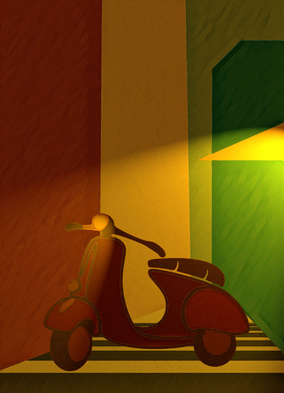 Vespa Illustration branding design graphic design illustration vector