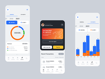 Tax app app bank banking charts clean design flat interface mobile payments statistics tax ui ux
