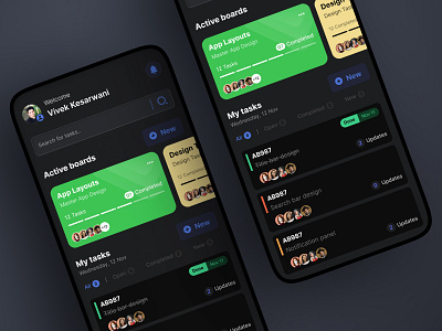 Task Master Concept App UI dark mode design interface research task manager ui task ui ui ui design ui designer user interface user research ux vector