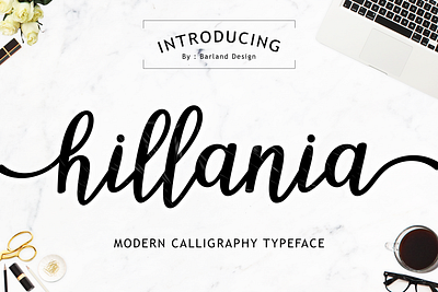 Hillania Script Font fashion font graphic graphic design lettering