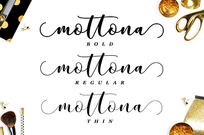 Mottona Script Font retro script wedding