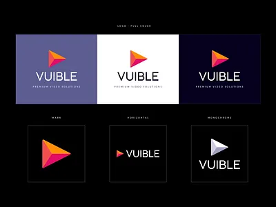 Vuible Brand Identity branding icon logo vector