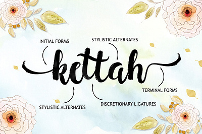 Font Hollic Brush wedding