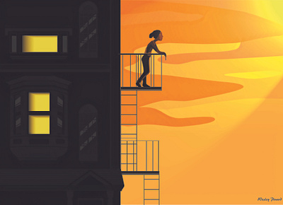 The painting reimagined animation branding design graphic design illustration lanscape sky sunset the painting vector vintage