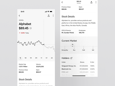 Stock Exchange App Design app app design exchange figma finance fintech mobile app moon options puts stock trading trading app ui ui design ux ux design wallstreetbets