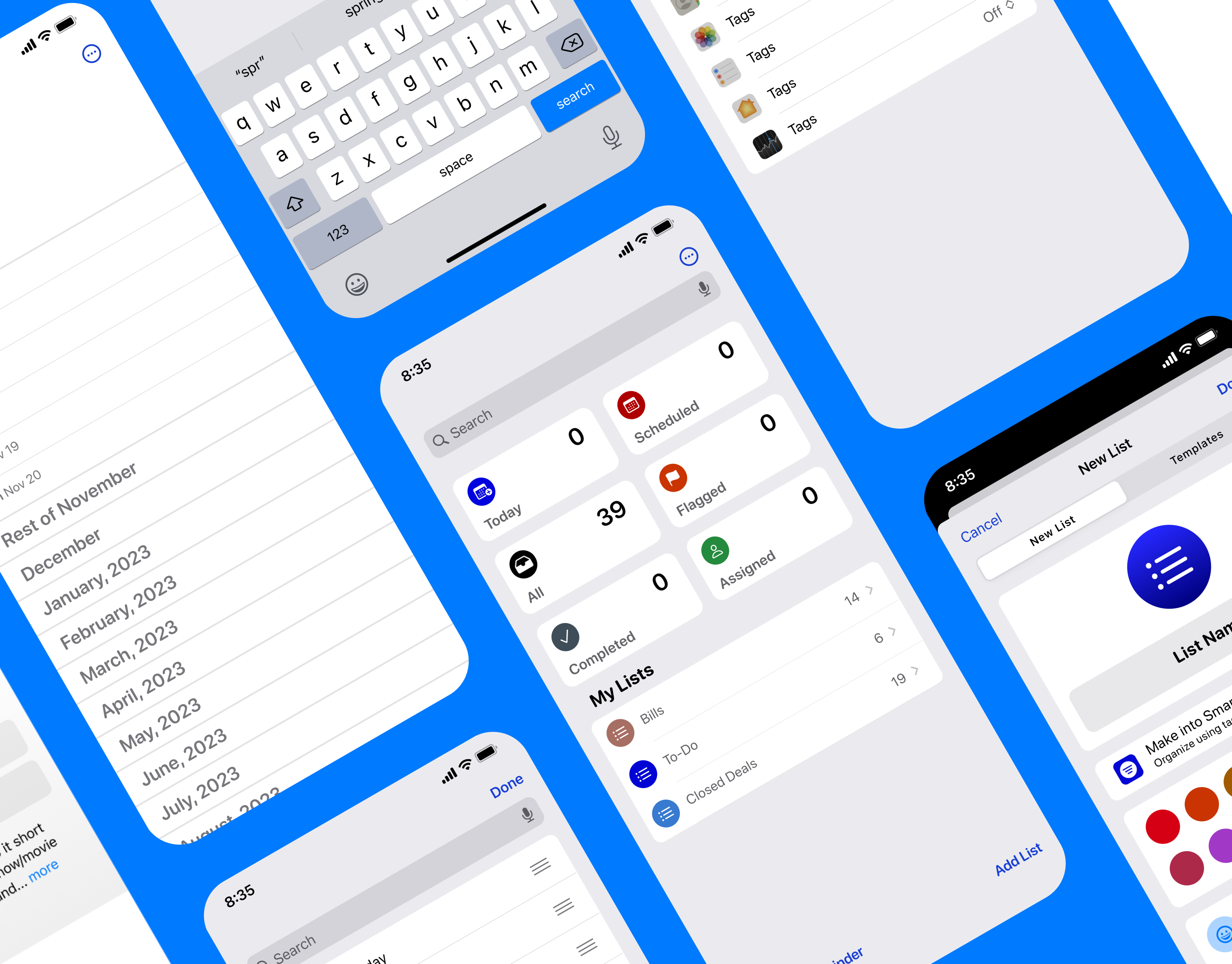 Apple Reminders Mobile App apple branding design figma graphic design illustration ios logo portfolio ui ux vector
