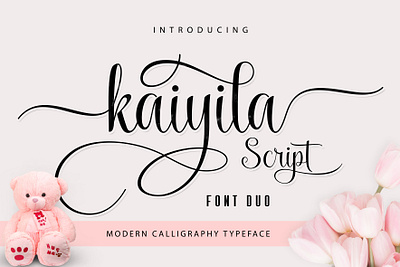 Font Kaiyila Script retro script wedding