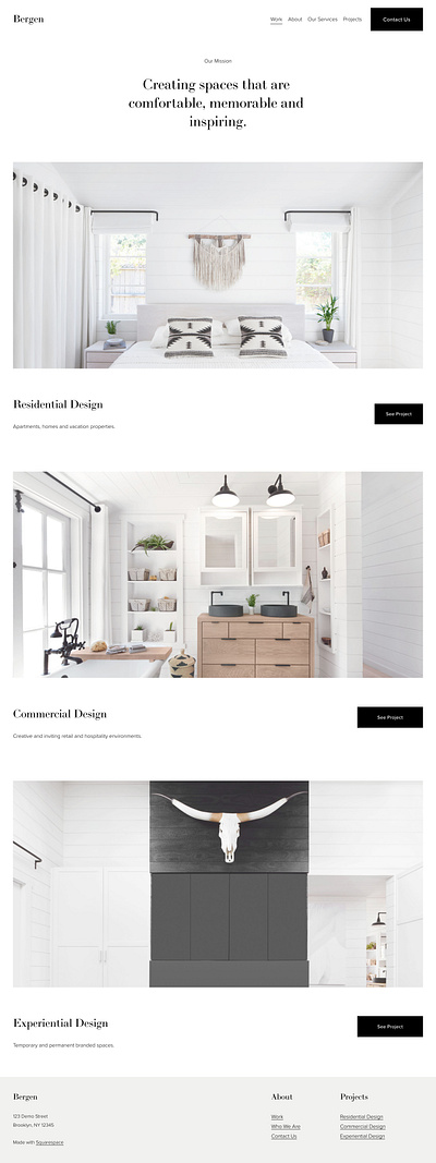 Bergen - Website Template - Squarespace art blog commerce concept design graphic design interaction online store photography squarespace template theme typography ui uiux ux web design web development webdesign website