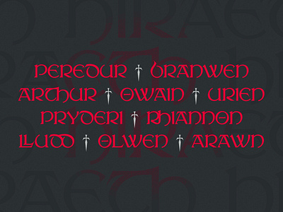 Hiraeth - Display Font - Available Now ancient celtic dark design display fantasy font fonts graphic design historical lettering mabinogion occult pagan type type design typeface typography wales welsh