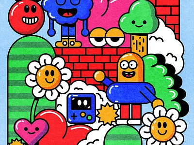 The Truth is Auto Tuned blue color fun graphic green happy illustration pink red vector yellow