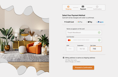 Daily UI | 002 | Credit Card Checkout design graphic design ui vector