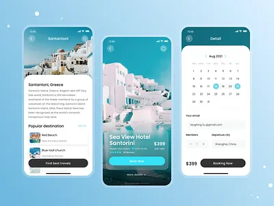 Resort Booking App Design