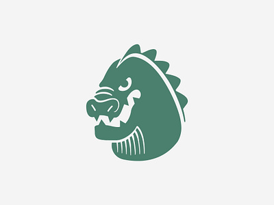 GODZILLA ICON brand branding design graphic design illustration lezard logo monster music reptile typography ui ux vector