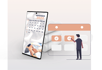 Calendar app branding design graphic design illustration logo typography ui ux vector