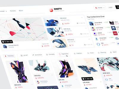 Dashboard ENEFTY blockchain clean dashboard dashboard design dashboard web marketplace nft nft art nft collection nft marketplace nftart product design ui uiux