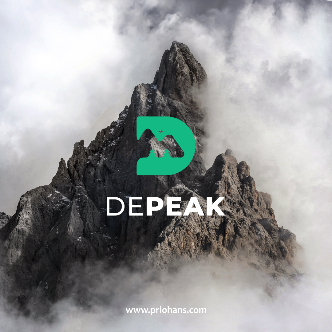 Letter D and Peak Logo adventure logo brand brand identity branding color d logo design illustration letter d logo logo design mountain logo peak peak logo prio hans typography vector