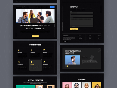 Overpowered agency web project (part 1) agency business clean creative agency creative direction daily ui design designer digital agency interface landing page minimal personal branding portfolio studio ui ux web web design website