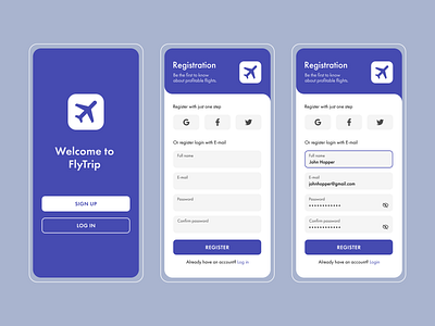 Mobile App registration form app form mobile registration form signin ui ux