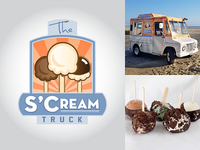 Specialty Ice Cream Truck Branding corporate identity graphic design illustration package design