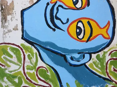 Pondicherry - Wall Art Faces art illustration illustrator mural