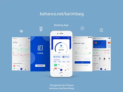 Banking App app app design ui ux