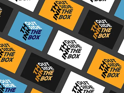 Think outside the box - Typography Poster abstract box design illustration inspirational poster invitation card merchandise design motivational poster think out of the box think outside the box think outside the boxtypography typography cover typography hoodie typography poster typography t shirt vector