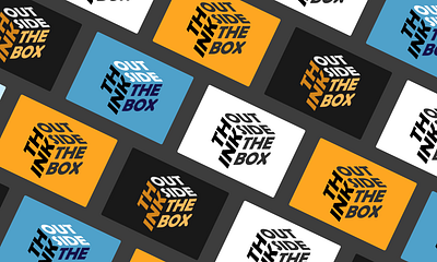 Think outside the box - Typography Poster abstract box design illustration inspirational poster invitation card merchandise design motivational poster think out of the box think outside the box think outside the boxtypography typography cover typography hoodie typography poster typography t shirt vector