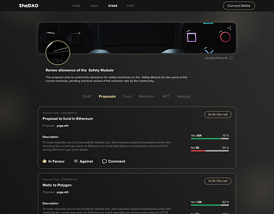DAO Proposal page