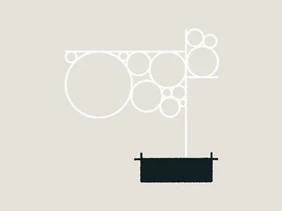 Broken Flower 2.11 bonsai flower geometry icon illustration line logo minimal ui vector