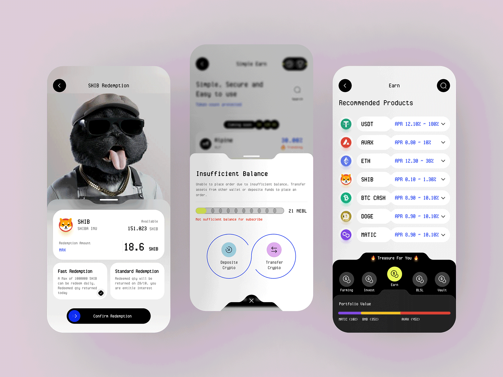 Crypto Staking App by MindInventory UI/UX for MindInventory on Dribbble
