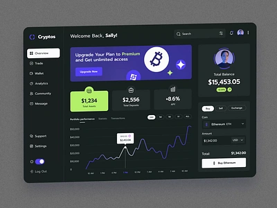 Crypto Wallet Desktop App btc buy crypto dashboard crypto exchange crypto wallet cryptocurrency cryptocurrency exchange cryptowallet dashboard defi desktop desktop design desktop wallet eth exchange nft sell