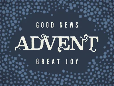 Good News, Great Joy advent art birth central christ christmas church durham good gospel holiday joy lettering light nativity news north carolina poster seasonal typography