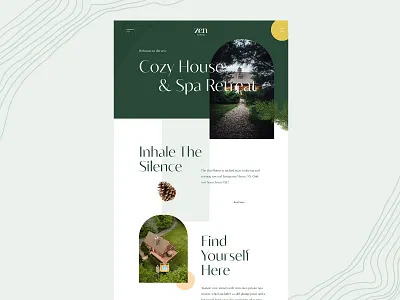 ZEN House cabin cabin website clean modern web design web interfaces webdesign website zen house